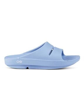 Oofos Baby Blue  Slide Sandals , Size Men 4, Women 6